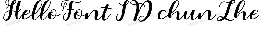 HelloFont ID chunZhe字体转换